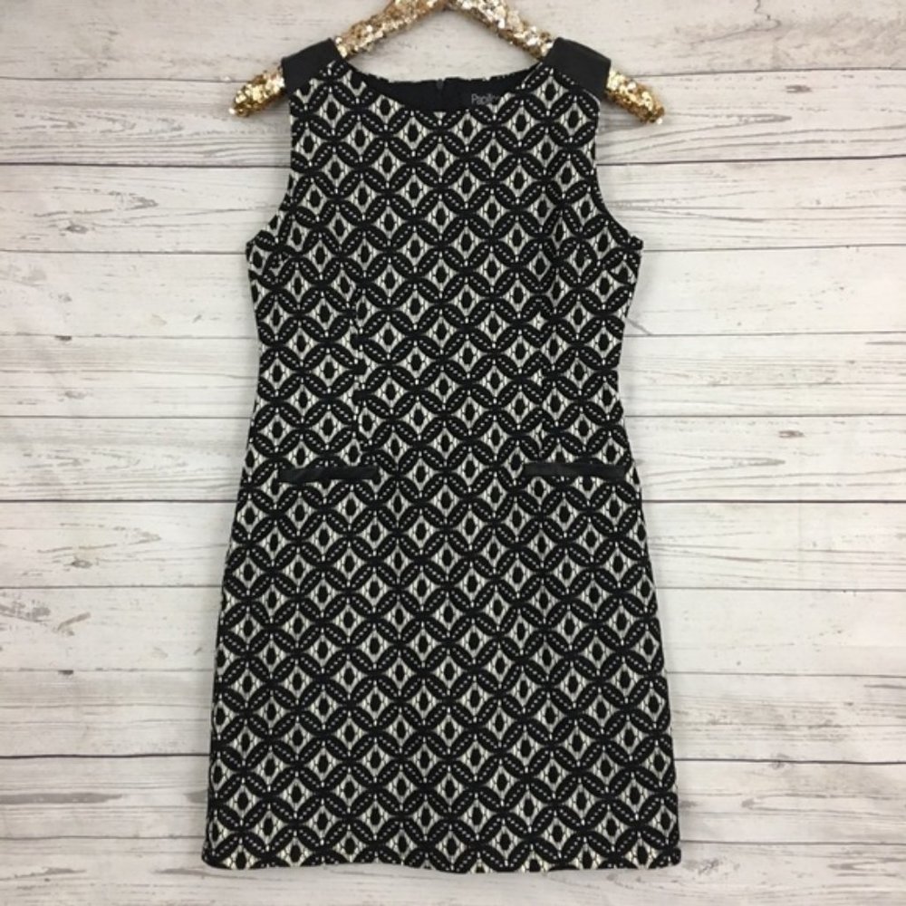 💠 Papillon Black Lace Crochet Sheath Dress - Medium